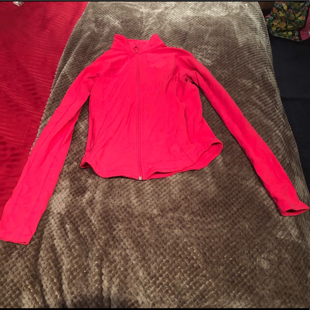 Lululemon hot pink zip up jacket - size 6 or 8